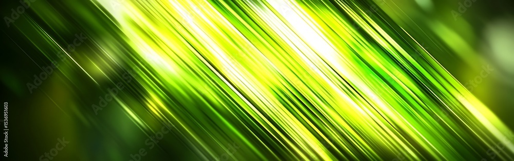 Poster dynamic luminosity green streaks with angled blurred gradient background