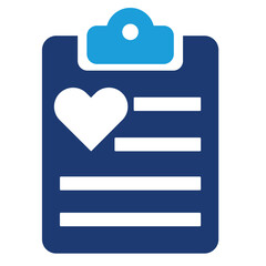 healthcare medical report icon, white background