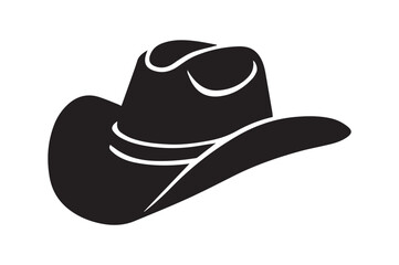 Western Cowboy Hat Silhouette Icon