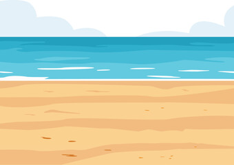 Cool summer beach scene