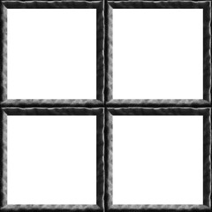 Isolated seamless 4k texture of black colored leather seams grid mesh.