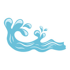 Vector illustration of water splash, wave graphic vector illustration.