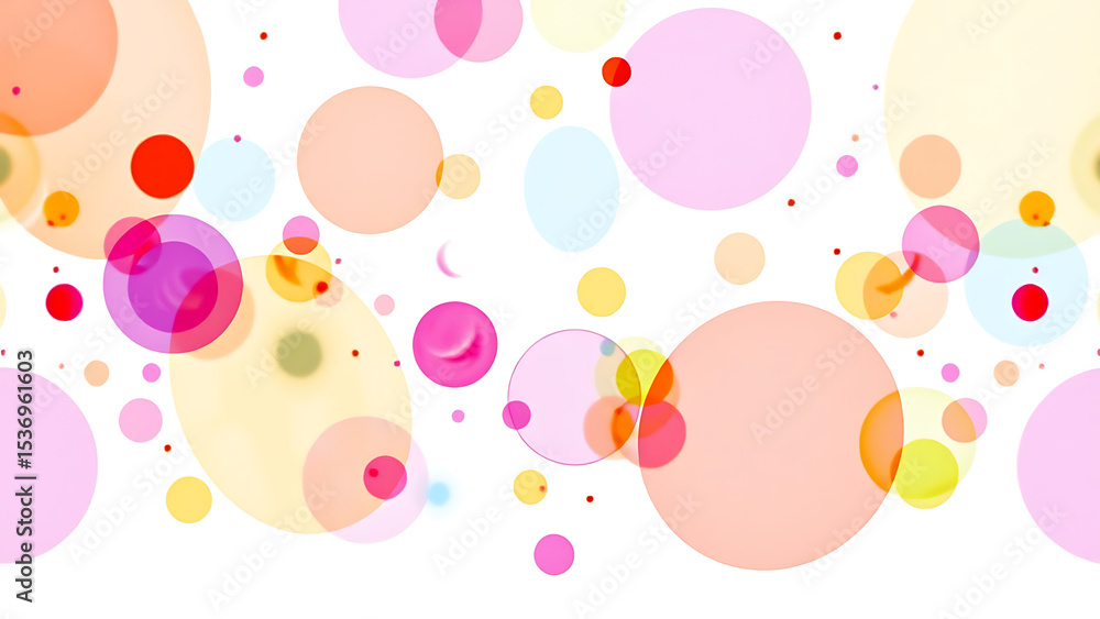 Poster colorful abstract shapes and patterns created with vibrant colors on a white background for artistic