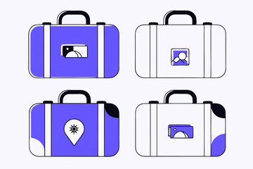 travel suitcase icon