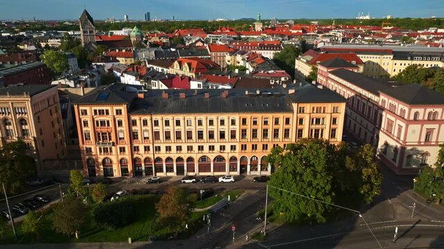 Aerial view of GOP Variet&eacute;-Theater M&uuml;nchen in Munich, Germany