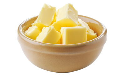 Butter Cubes in a Bowl