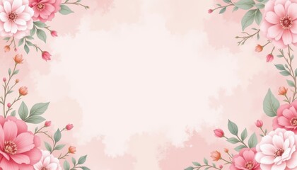 Fototapeta premium Stunning pink flowers background, a burst of floral beauty for spring beautiful