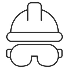 Ppe Outline Icon Element For Design