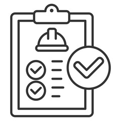 Fototapeta premium Compliance Outline Icon Element For Design