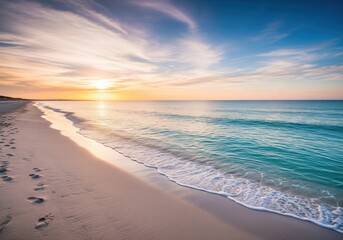 Obraz premium sunset on the beach