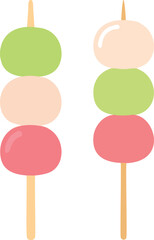 set of ice cream flat vector
