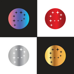 Letter P logo, P logo, AI logo set, modern and minimal design, tech-inspired, colorful icons and symbols, suitable for artificial intelligence, innovation, branding, startups, and digital identity.