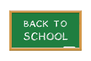 Fototapeta premium Back to School Chalkboard Announcement Green Design