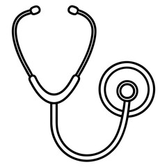 Stethoscope Line Art Symbol