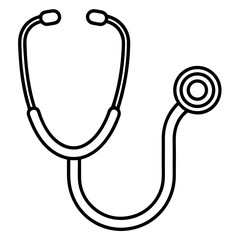 Stethoscope Line Art Symbol