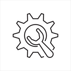 gear icon vector illustration