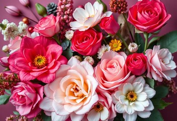 Big floral Valentine's Day greeting card collection, digital, invitations