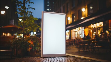 Blank billboards for the store