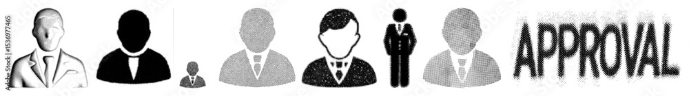 Aufkleber vector abstract figures and typographic showcase minimalist vector illustrations.
