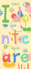 Funny hand drawn text 