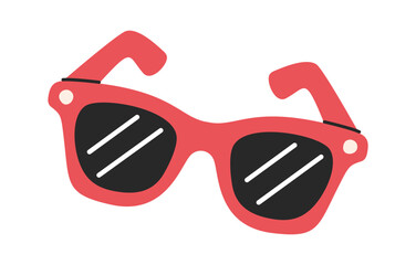 Naklejka na ściany i meble Touristic sunglasses cartoon accessory design