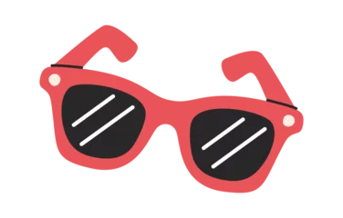 Selbstklebende Fototapeten Touristic sunglasses cartoon accessory design © wooster