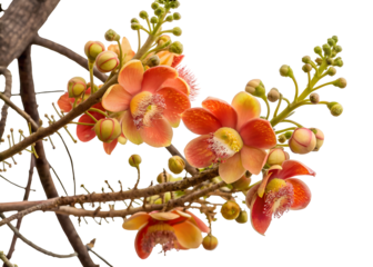 Cannonball Tree Flower On Transparent Background