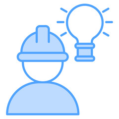 Awareness Blue Icon Element For Design