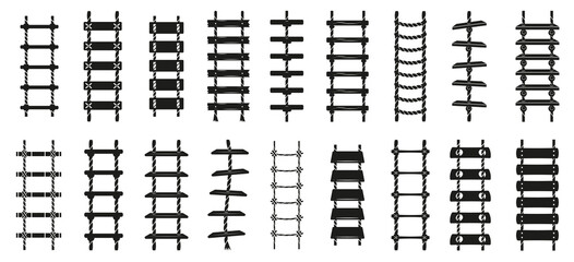 Rope ladder vector set icon © 4zevar