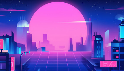 abstract synthwave background