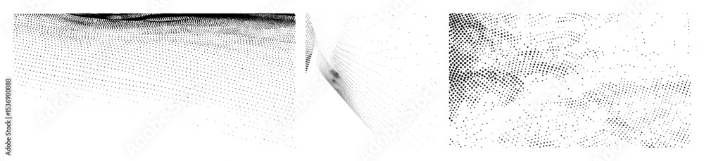 Aufkleber vector abstract face portrait composed of flowing vector lines.