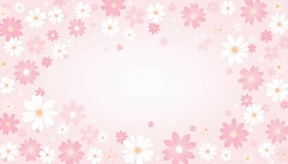 Elegant pink and white flowers background for design projects inspiration pink