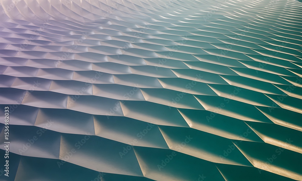 Poster abstract geometric pattern with gradient lighting