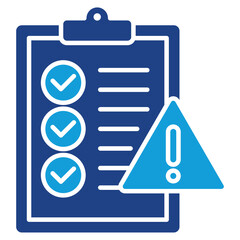 Fototapeta premium Risk Assessment Dual Tone Icon Element For Design