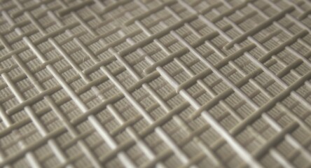 Textured Woven Surface Close-up Showing Intricate Pattern