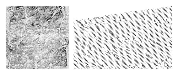 Vector Abstract vector lines and textured grain .