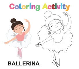 Coloring worksheet page. Educational printable coloring worksheet. Printable activity page for children 