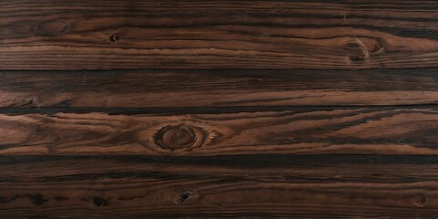 Naklejka premium Close-up view of dark, textured wooden planks, showing natural grain patterns.