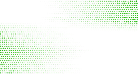 Bright green small halftone dots abstract hi-tech background. Vector minimal geometry design