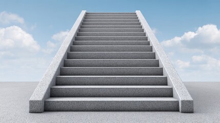 Fototapeta premium Innovative high-tech office stairs for business financial analysis gigapixel sky view infographic reports