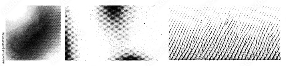 Aufkleber vector gradient to halftone dot transition .