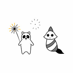 happy new year greeting card