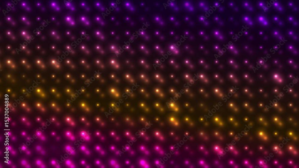 Poster glowing neon sparkling mosaic dots abstract background