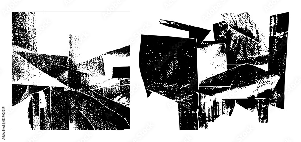 Poster vector abstract geometric shapes create a dynamic composition.