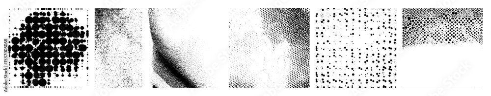 Poster vector abstract dot showcase diverse textural arrangements.