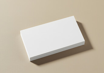 blank white  business card