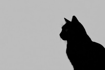 Cat silhouette design for stylish home decor aficionados and devoted cat enthusiasts
