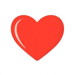 Red heart icon design valentine's romantic.