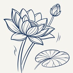 Minimal Seedling Sprout – Growth Botanical Line Art


