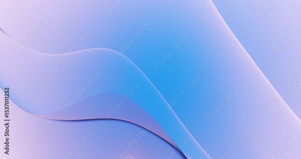 Poster abstract blue background curved pattern in design 3d render
